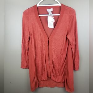 Soft Surroundings Womens Cardigan Size XS Buckle Front Light Weight NWOT 26995